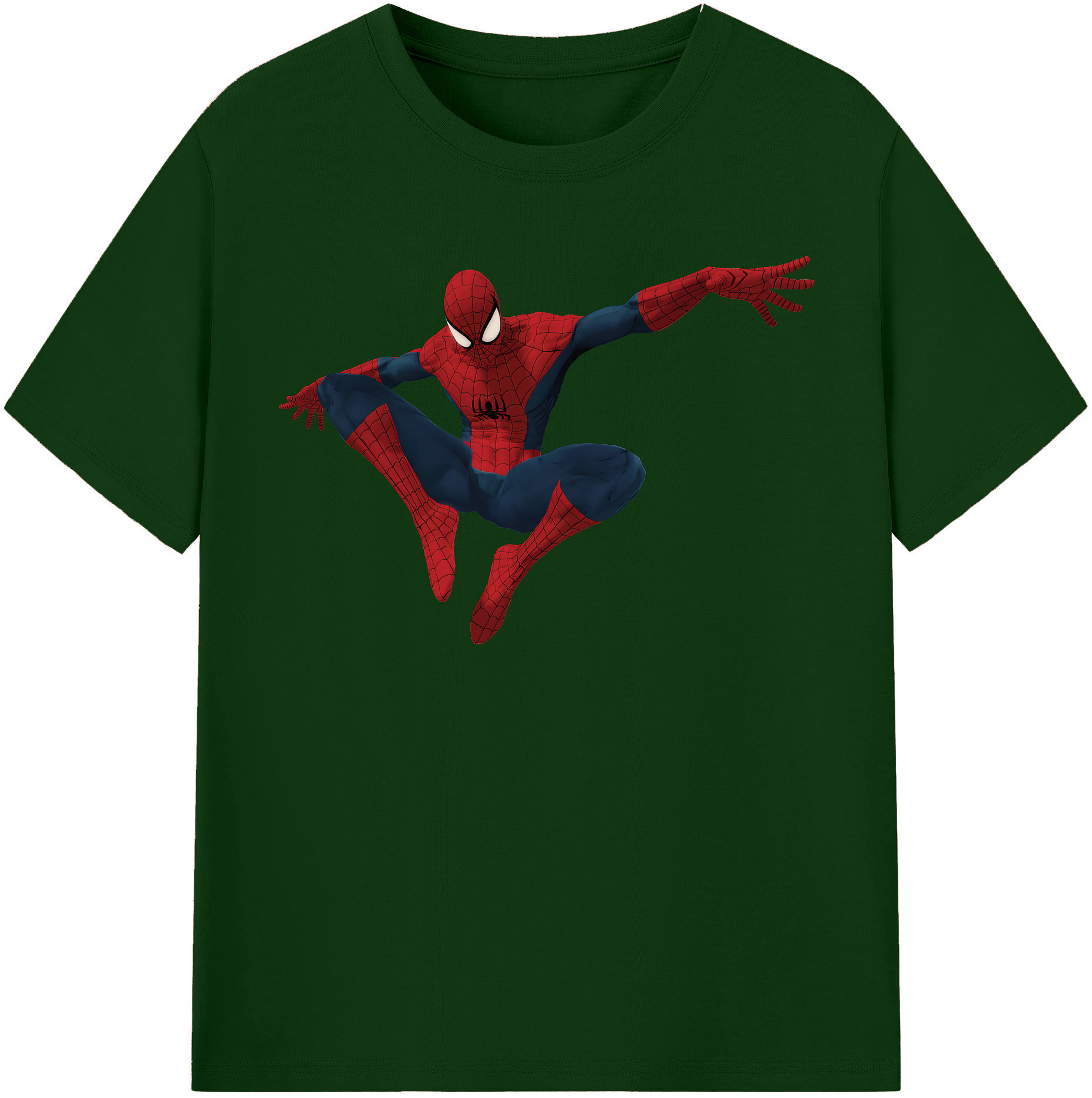 （画像用） Spider Man スパイダーマン 綿100％半袖Tシャツ（フロントプリント）